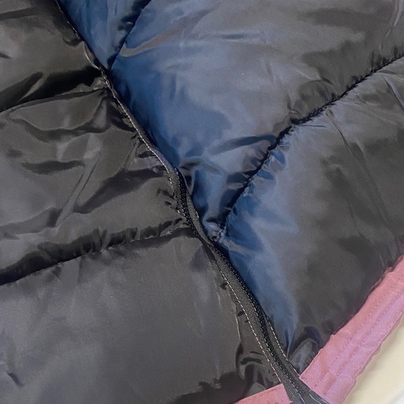 Women's Mauve Fur-Trimmed Puffer Coat - Picture 11 of 16